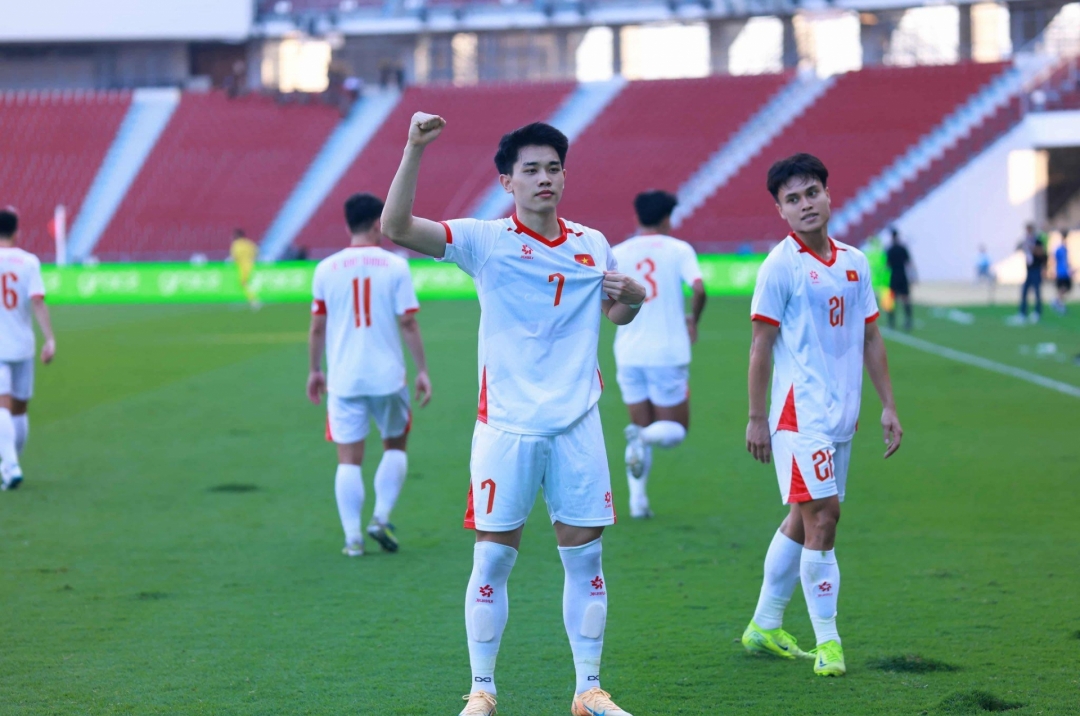 Đình Bắc and U23 Vietnam honored before the Asian tournament