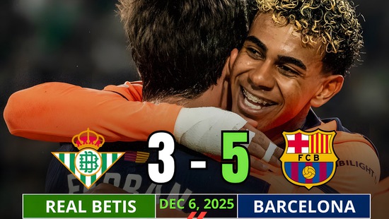 Goal fest at Villamarin, Barcelona solidifies top spot in La Liga