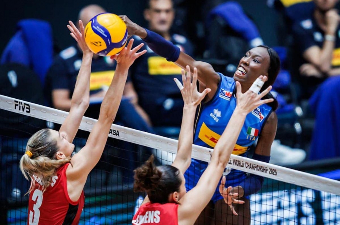 The Italian women&#39;s volleyball team achieved a perfect record in the group stage of the 2025 World Championship.