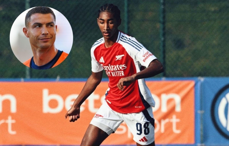 Arsenal’s 16-year-old prodigy chose to play as a forward because of Ronaldo