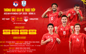 Direct ticket sales for the Vietnam vs. Singapore match (ASEAN Cup 2026)