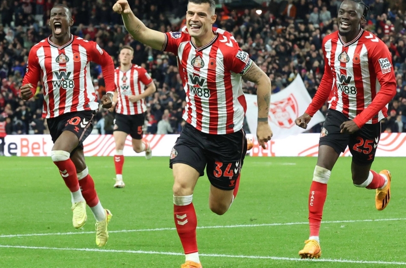 Granit Xhaka shines as Sunderland secures a thrilling point against Everton