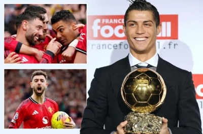 Bruno Fernandes officially equals Golden Ball version Ronaldo