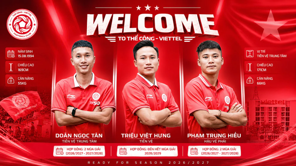 Á quân V-League công bố cùng lúc ba tân binh - Ảnh 1.