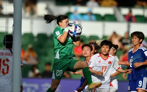 Kong Thi Hang excels against Japan, receiving high praise from AFC
