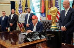The possibility of President Trump attending the US team's opening match at the World Cup