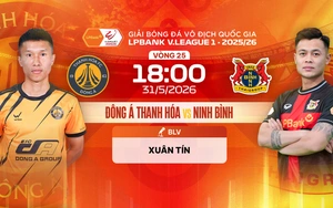 Live football link: Thanh Hóa vs Ninh Bình at 18:00 today, V-League Round 25