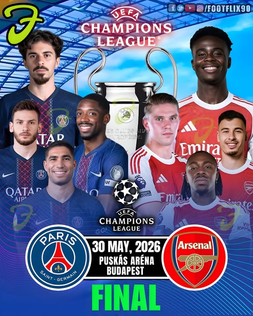 Trận chung kết Champions League giữa Arsenal và PSG là tâm điểm của bóng đá Châu Âu cuối tuần này Trận chung kết Champions League giữa Arsenal và PSG là tâm điểm của bóng đá Châu Âu cuối tuần này