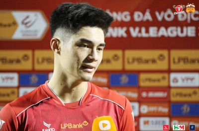 HAGL wins 2-1 against Nam Định, goalkeeper Trung Kiên makes surprising statement about relegation race
