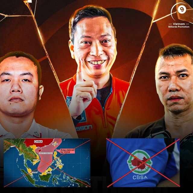 Các cơ thủ Việt Nam đồng loạt dừng thi đấu vì hình ảnh 'đường lưỡi bò' - Ảnh 1.