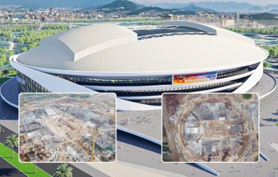 Vietnam Stadium Construction Speed Sparks Buzz, Faster Than Building a House in Australia