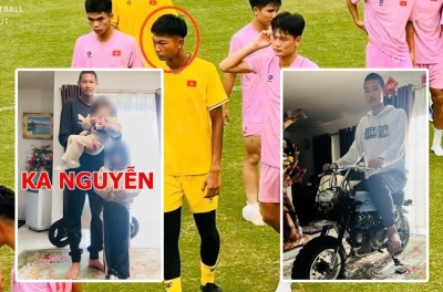 'Dinosaur' 2k7 nearly 2m tall joins Vietnam national team, causing public excitement