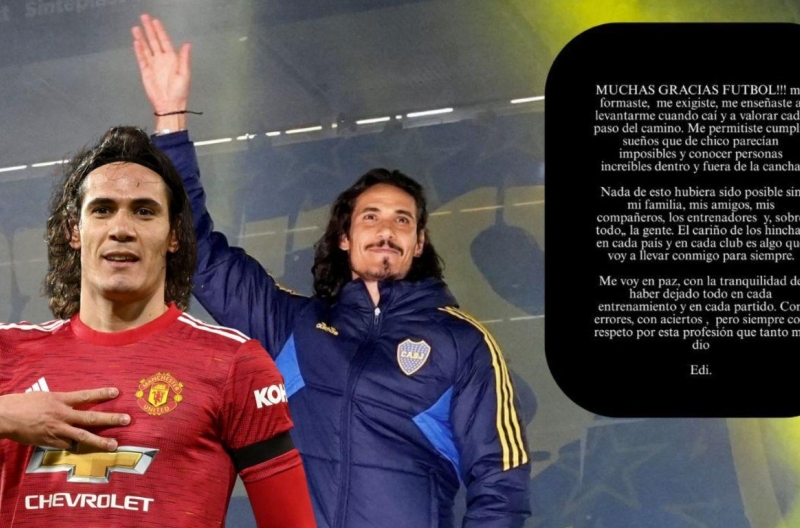 OFFICIAL: Legendary Edinson Cavani announces retirement