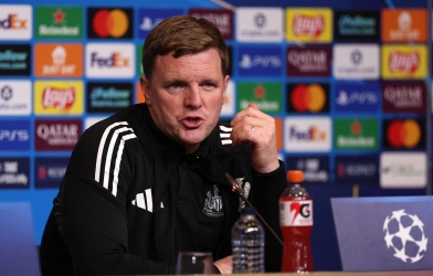 Manager Eddie Howe speaks after Newcastle's heaviest defeat in European history