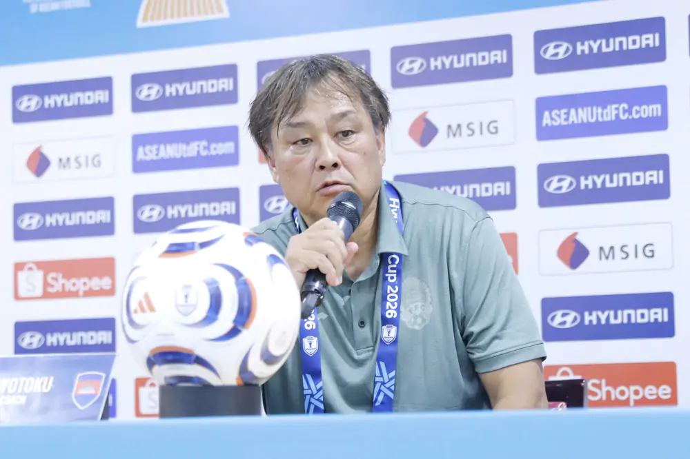 HLV Koji Gyotoku: 'Campuchia có thể chơi tốt hơn nếu đủ lực lượng' - Ảnh 1. HLV Koji Gyotoku: 'Campuchia có thể chơi tốt hơn nếu đủ lực lượng' - Ảnh 1.