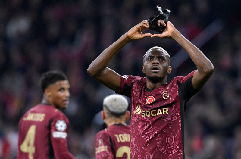 Osimhen scores a hat-trick as Galatasaray demolishes Ajax in the Champions League