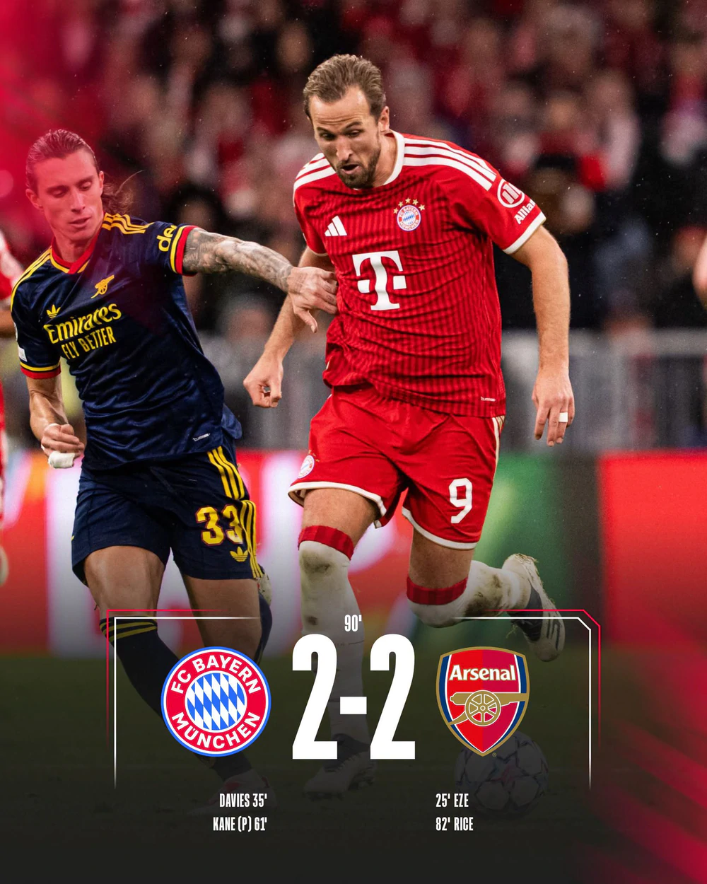 Bayern Munich và Arsenal chia điểm sau màn rượt đuổi hấp dẫn - Ảnh 2. Arsenal