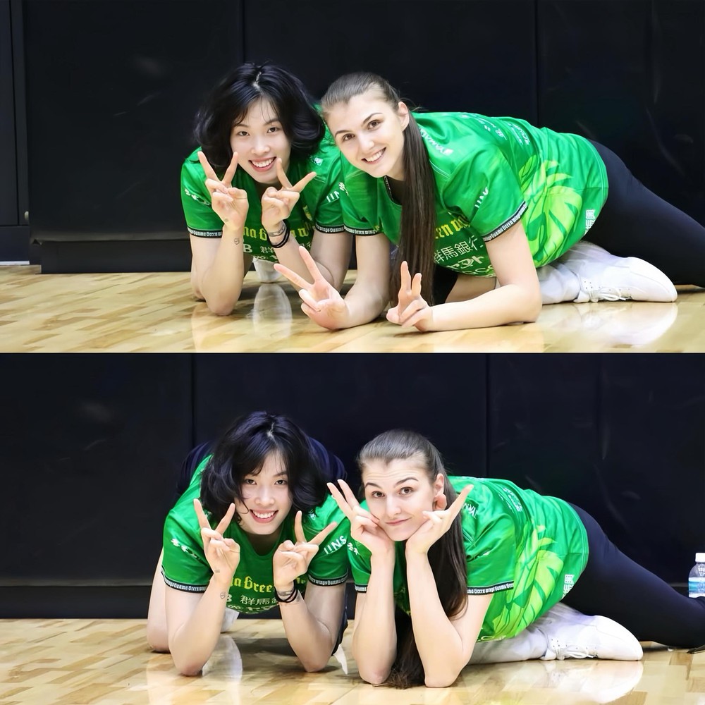 Thanh Thúy và Dimitrova chơi thân với nhau ở Gunma Green Wings