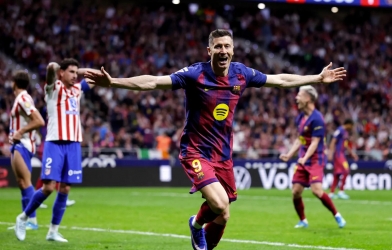 Lewandowski scores with chest goal, Barcelona defeats Atletico to grasp the throne