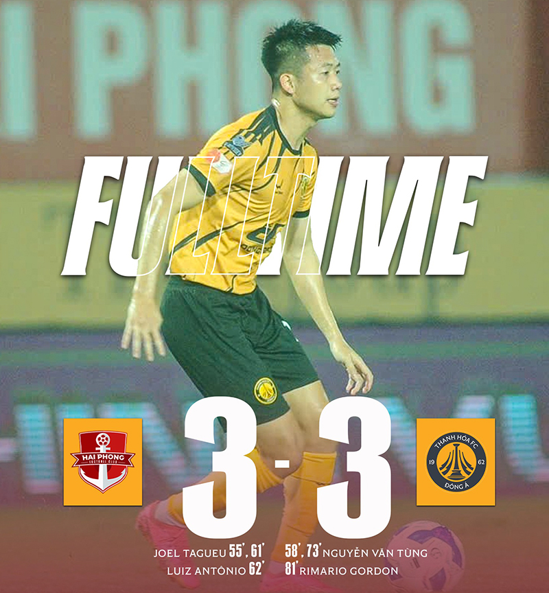 V-League vòng 14: Nam Định ngược dòng trước Ninh Bình, Hải Phòng và Thanh Hóa tạo mưa bàn thắng - Ảnh 3.