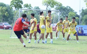 Exciting atmosphere at the 2026 Youth Workers Men's Football Tournament in Phu Tho