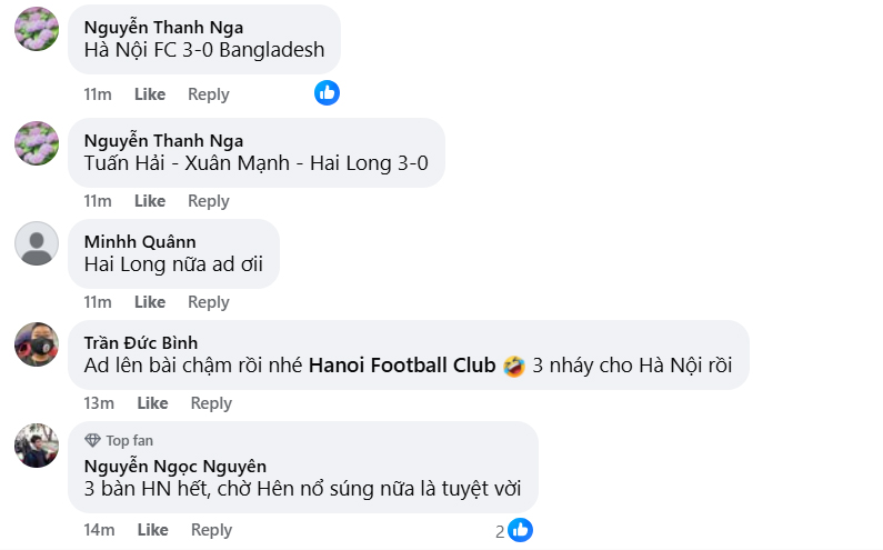Ba cầu thủ Hà Nội FC đều ghi bàn vào lưới Bangladesh, fan thốt lên điều đặc biệt - Ảnh 3.