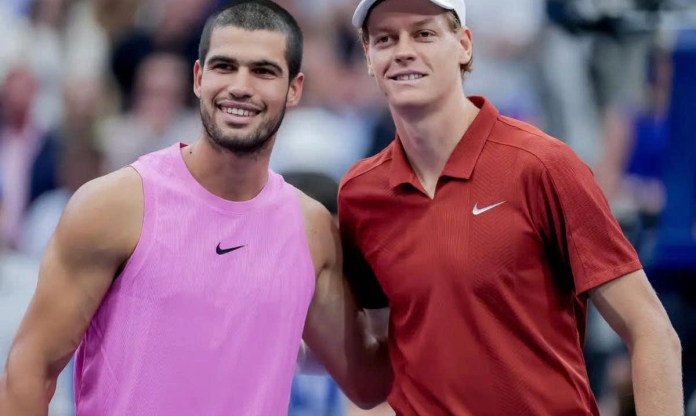 Alcaraz gây thất vọng, Sinner 'nhăm nhe' ngôi số 1 thế giới