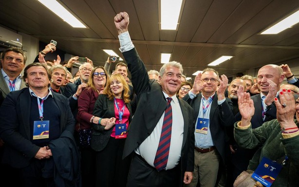Joan Laporta re-elected as Barcelona president with overwhelming victory