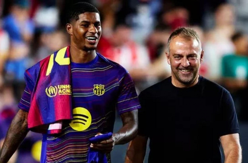 Coach Hansi Flick &#39;boosts&#39; Rashford ahead of El Clasico