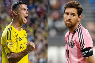 Ronaldo responds fiercely as fans collectively chant Messi's name