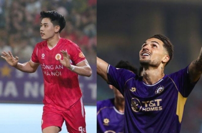 Making a historic hat-trick, Đình Bắc closes in on Hoàng Hên for the domestic scoring title.
