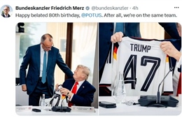 German Chancellor Surprises President Trump with a Birthday Gift