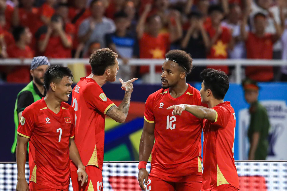 Thắng thuyết phục Malaysia 3-0 chung cuộc, tuyển Việt Nam giành quyền vào chung kết ASEAN Cup 2026 và sẽ gặp lại Thái Lan trong hai trận đấu tranh vô địch. Ảnh: Hoàng Linh