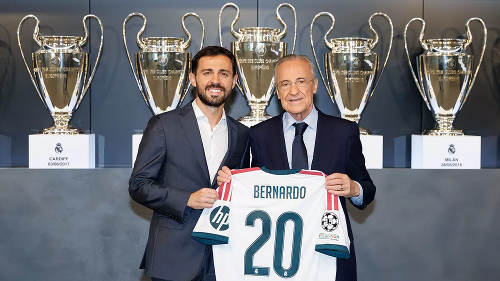 Real Madrid gây tranh cãi khi dùng video AI chào đón tân binh Bernardo Silva - Ảnh 2. Real Madrid gây tranh cãi khi dùng video AI chào đón tân binh Bernardo Silva - Ảnh 2.