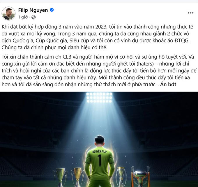 Filip Nguyễn khiến dư luận hoài nghi với bức thư chia tay kiểu 'tóm tắt - Ảnh 1. Filip Nguyễn khiến dư luận hoài nghi với bức thư chia tay kiểu 'tóm tắt - Ảnh 1.
