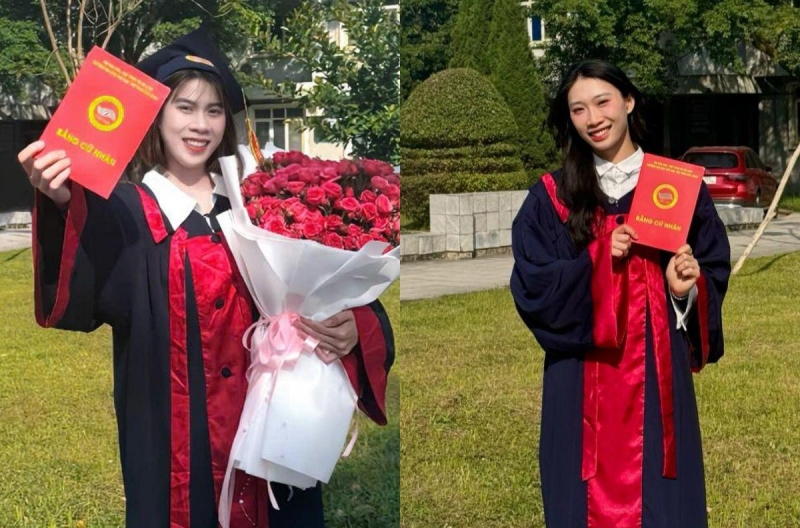 Vietnamese female volleyball players graduate with bachelor's degrees, excelling both academically and athletically, earning widespread admiration