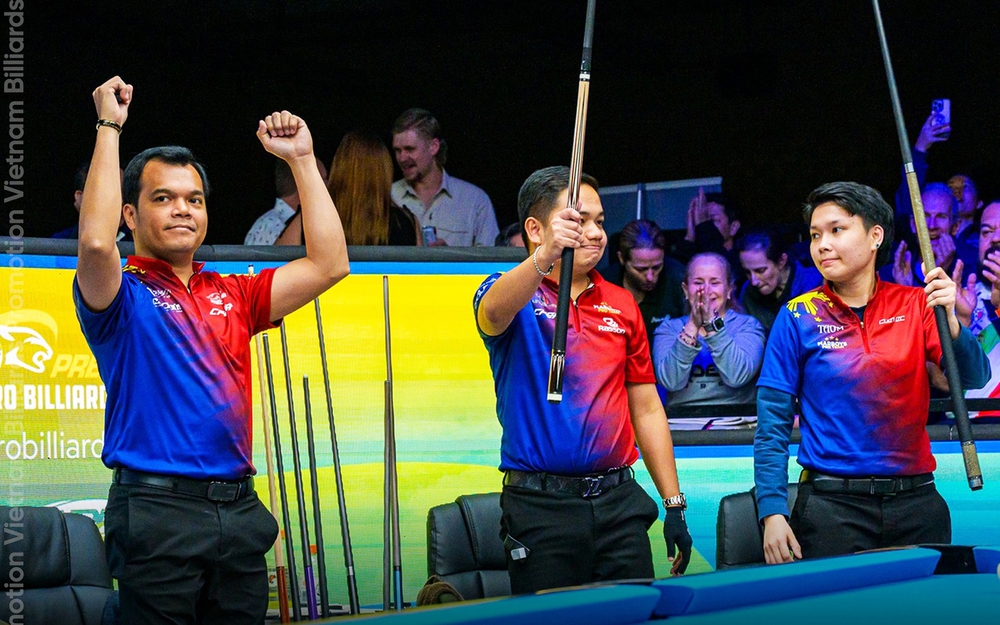 Đội tuyển Đông Nam Á giành chức vô địch giải billiards mà đội Việt Nam dừng bước ở tứ kết - Ảnh 1.