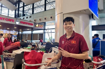 Vietnam Women's National Team Officially Departs for Australia to Compete in the 2026 Asian Finals