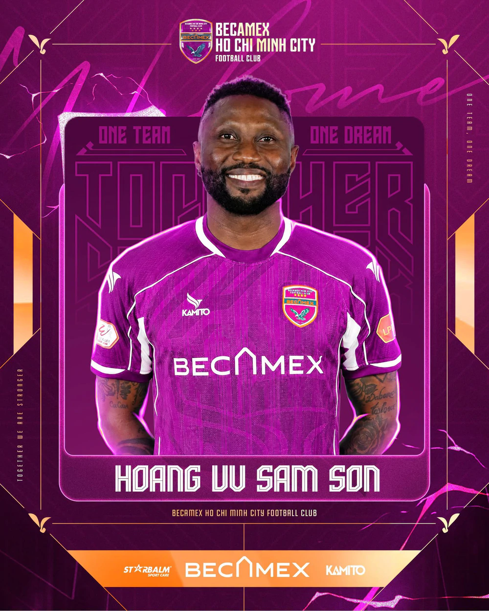 Hoàng Vũ Samson gia nhập Becamex TP.HCM - Ảnh 1. Hoàng Vũ Samson gia nhập Becamex TP.HCM - Ảnh 1.