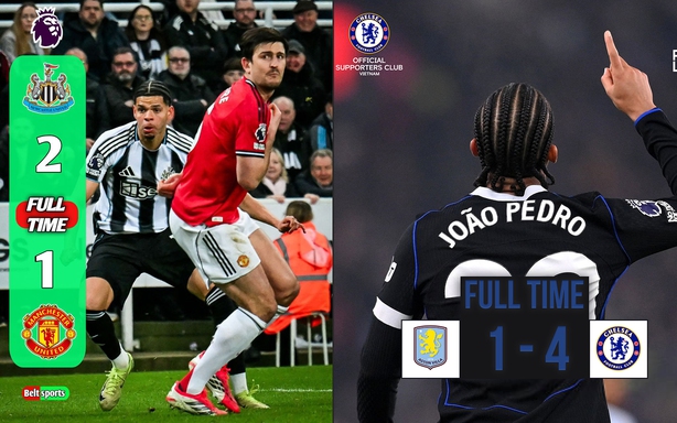 Premier League Last Night: MU Suffers First Defeat Under Carrick, Chelsea 'Demolishes' Villa Park