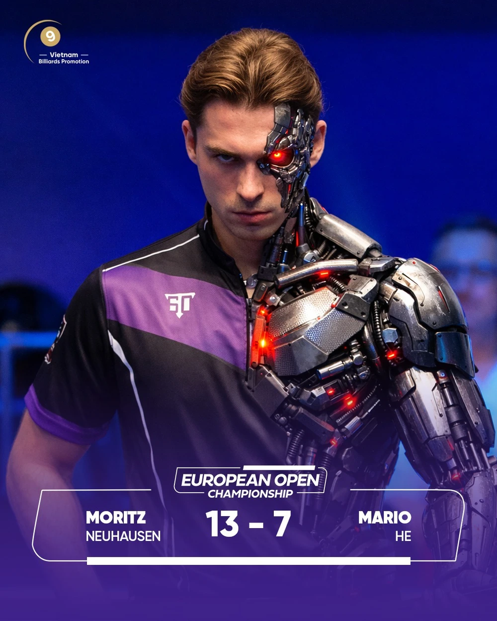 Thắng thông 11 ván, cơ thủ châu Âu được ví như 'kẻ hủy diệt' với chức vô địch ỏ giải đấu Hoàng Sao chỉ vào tới tứ kết - Ảnh 2.