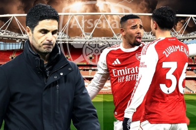 Arsenal risks losing nearly the entire squad in the Champions League round of 16 first leg.