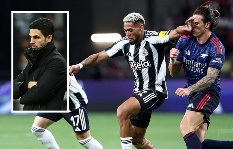 Frustrated by a last-minute defeat, Newcastle star clashed with Arsenal’s coach