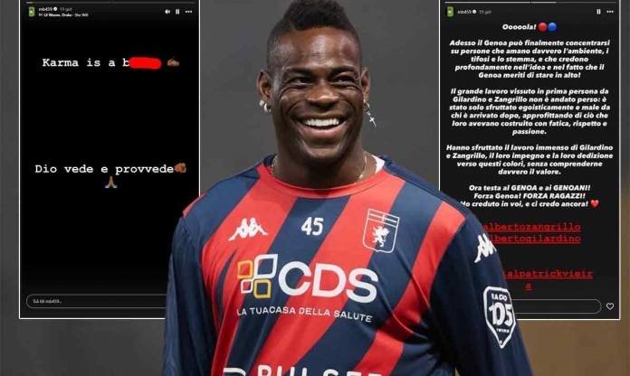 Balotelli bất ngờ 'đá đểu' huyền thoại Arsenal