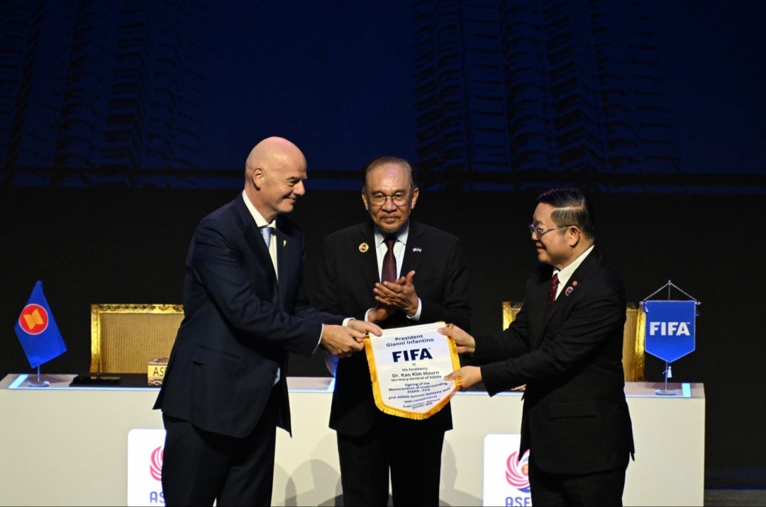 What did the FIFA President say when announcing the organization of the FIFA ASEAN Cup?