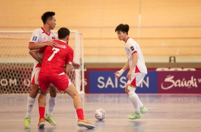 What did the Vietnamese futsal player say about the lightning-fast goal against Lebanon?