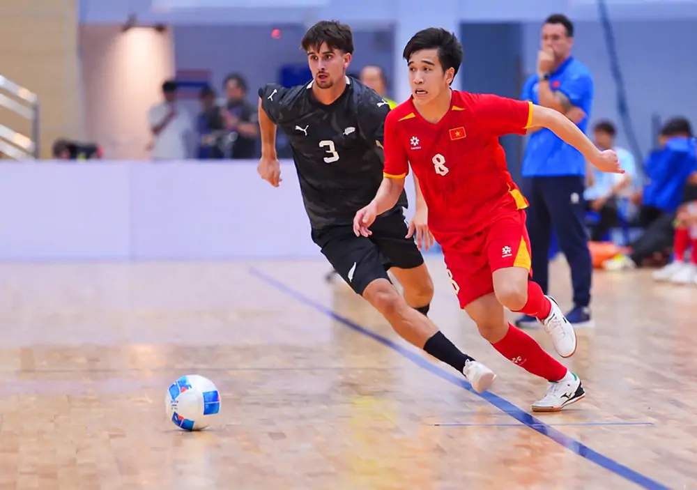 ĐT Futsal Việt Nam thắng nghẹt thở Afghanistan tại Continental Futsal Championship 2026 - Ảnh 1. ĐT Futsal Việt Nam thắng nghẹt thở Afghanistan tại Continental Futsal Championship 2026 - Ảnh 1.