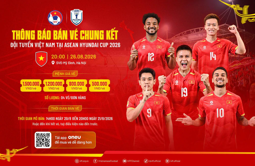 Vé chung kết lượt về đội tuyển Việt Nam gặp Thái Lan chưa mở bán đã 'nóng' trên mạng - Ảnh 1. Vé chung kết lượt về đội tuyển Việt Nam gặp Thái Lan chưa mở bán đã 'nóng' trên mạng - Ảnh 1.