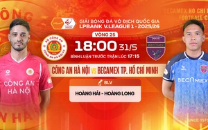 Live football link for CAHN vs Becamex TP.HCM today at 18:00, V-League Round 25