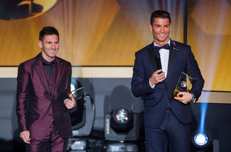 How did Ronaldo and Messi react to the 2025 Ballon d&#39;Or?